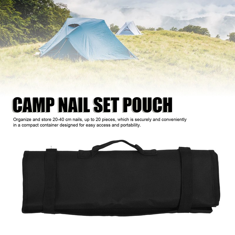 Camping Tent Stake Bag Large Capacity Multi Functional Tent Accessories