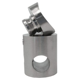 8 x Premium Cross Bar Holder Stainless Steel Diameter 22 mm for 12 mm Round Rods Bar Holder Rail Holder Truss Holder by SO-TOOLS®