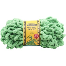 LION BRAND YARN COMPANY YARN CRAYOLA OFF THE HOOK 85 FERN, (3oz / 85g)