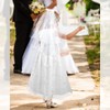 Xuhal 3 Pcs Wedding Flower Girl Set, First Communion White