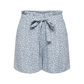ONLY ONLROMINA Female Shorts Normal Cut Shorts, Cashmere Blue/Aop:cd Romina Ditsy