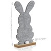 com-four® 4 x Decorative Stands for Easter, Cute Felt Easter