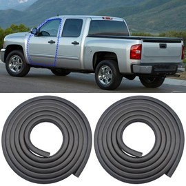 Sathem Front Door Weatherstrip Seal for 2007-2014 Chevy Silverado 1500 2500HD 3500HD,GMC Sierra 1500 2500HD 3500HD,Drive and Passenger Side Exact Match On-Body Replacement,2 Pack
