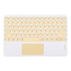 Bluetooth Keyboard Touchpad Round Keycap with Ergonomic Design Stable Connection
