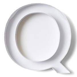 Sisterly Market - Cardboard Numbers and Cardboard Letters Fillable Candy Box, Handmade Marquee Letters for Parties and Milestones, Letter Q, 12" L x 1.5" W