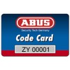 ABUS Profile Cylinder Lock D6XNP 40/45 B/SB with Keycard and