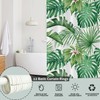 GCIREC Tropical Leaf Shower Curtain, Summer Green Palms Banana Leaf