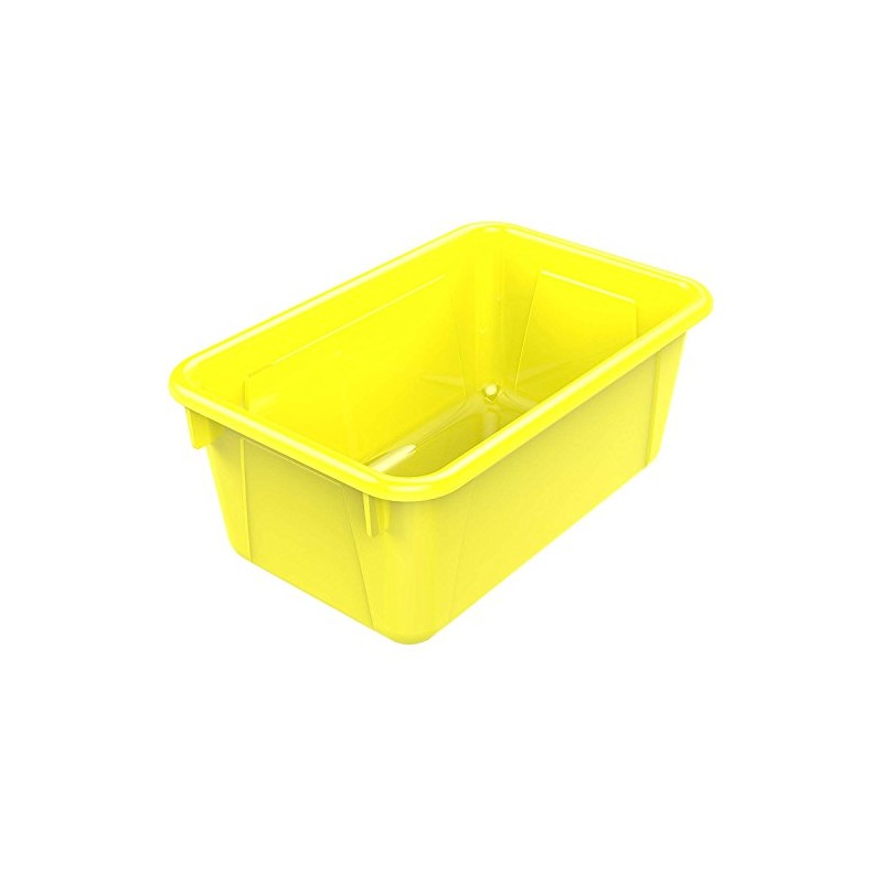 Storex Small Cubby Bin, Yellow