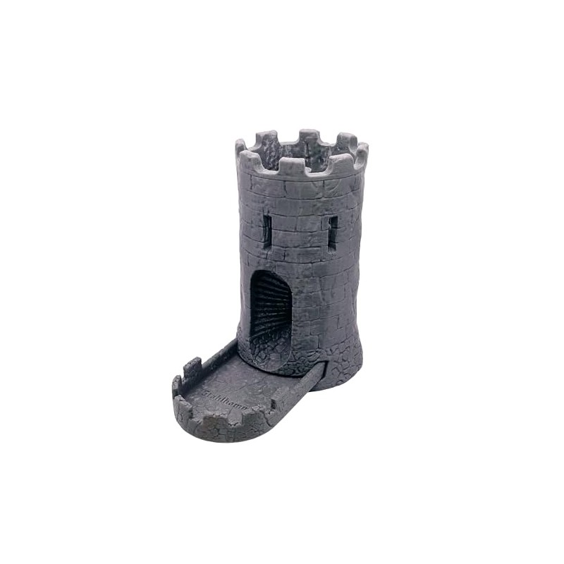 Dice Tower & Tray for Rolling and Randomizing Dice for