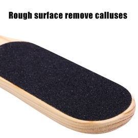 Lima de madera para pies, raspador de pies suave y áspero con cordón para pedicura y cuidado de los pies para quitar la piel muerta de los pies