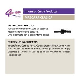 Prosa 4 en 1 | 2 Pack Mascara Pestañas Rimel Varios Modelos | 1 Jabón 50g La Artesanal (Clásico Negro)