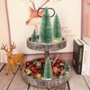 6PCS Artificial Mini Christmas Trees, Bottle Brush Christmas Trees with