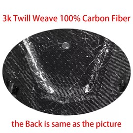 HEINMO Motorcycle 3K Real Carbon Fiber Foot Peg Compatible With 2018-2022 2023 Ninj'400 Z400 Footpeg Footrest Heel Plate Guard Protector Twill Weave