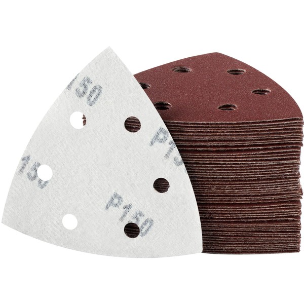 MIDO Professional Abrasive Triangle Sanding Pads 50 Pcs 93 mm