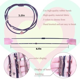 20 PCS Boho Hair Ties, Womens Hair Tie Bracelets, 5 Neutral Colors Hair Ties for Thick or Thin Hair, Cute Hair Ties for Ponytail Holders, No Damage Hair Elastics. (20PG6)
