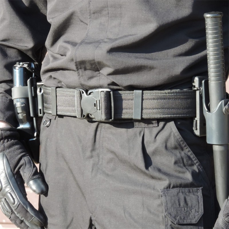 TacFirst Double Layer Belt for Professional Use Black Size:L