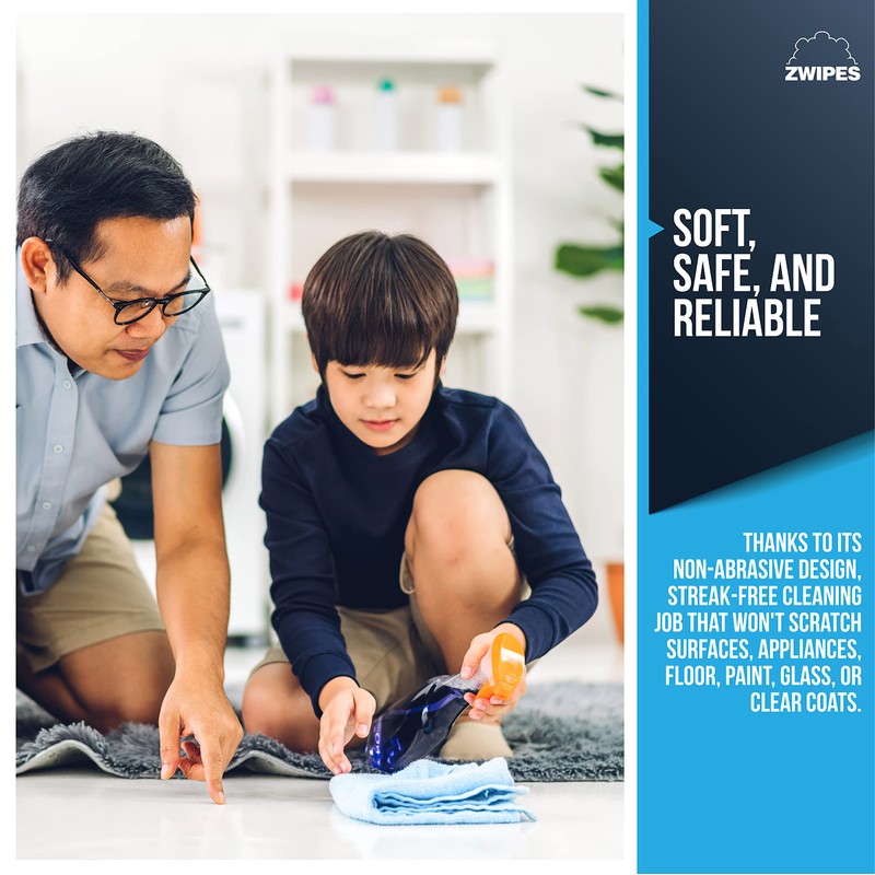 Zwipes Microfiber Cleaning Cloths, 48 Pack