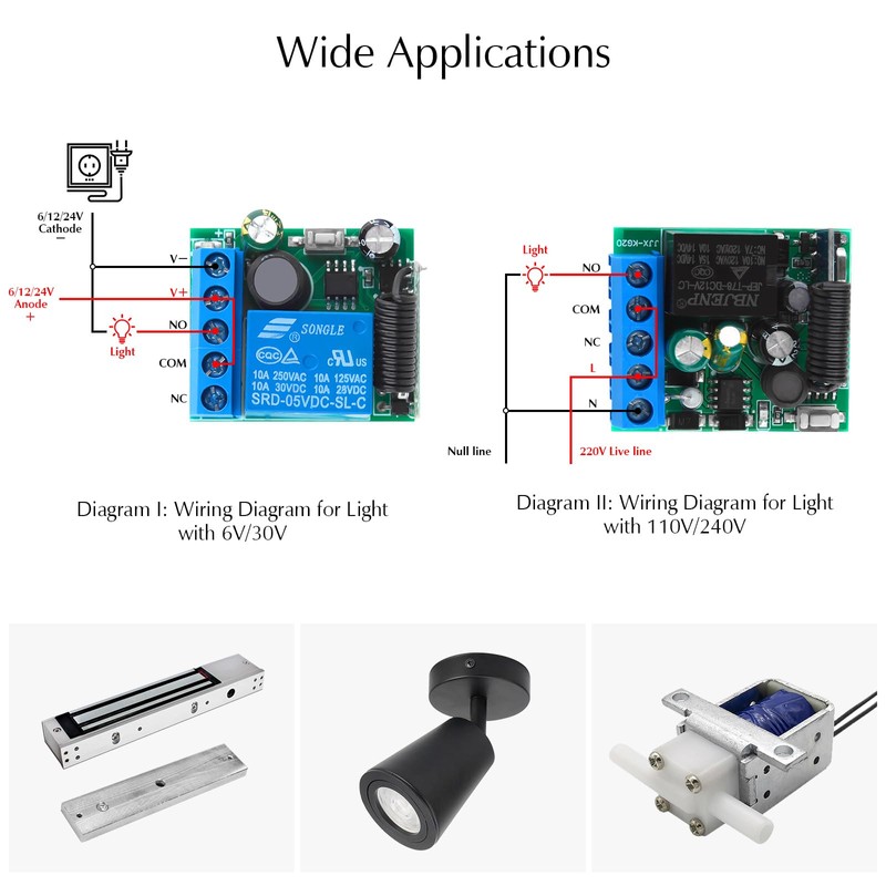 eMylo Wireless Remote Control Switch 220 V 230 V Switch,