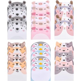 12 Pack Cute Sticky Notes, Cartoon Sticky Notes Animals Shape Markers Flags Self-Stick Memo Pads Students Home Office Roommates Gifts Tab Supplies 540 Sheets