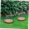 CIYODO 12 Garden Stepping Stones Outdoor Wooden Paving Artificial Stone