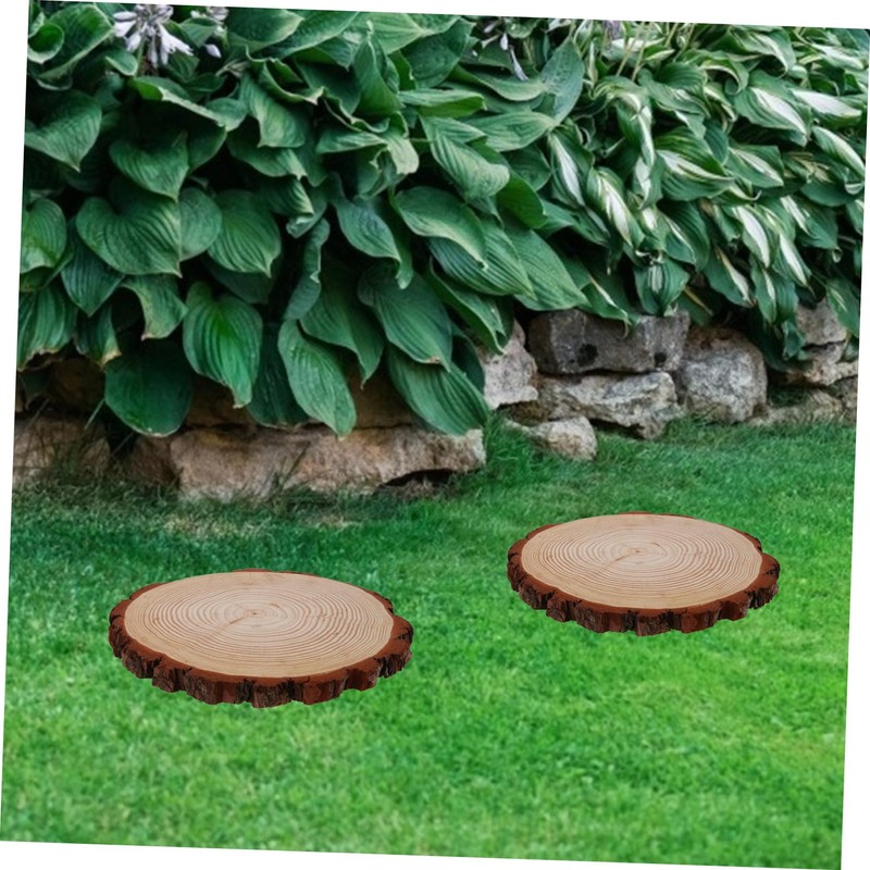 CIYODO 12 Garden Stepping Stones Outdoor Wooden Paving Artificial Stone