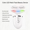 LED Neck Face Beauty Device with Detachable Massage Roller Heating