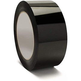 Black Carton Sealing Tape, 2 x 110 Yard, 2.0 mil Thick, Heavy Duty (1 Roll) for Moving, Packing, Shipping and Storage