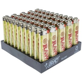 BIC RAW X BIC LIGHTER ORGANIC FULL TRAY OF 50 LIGHTERS (FREE SHIPPING)