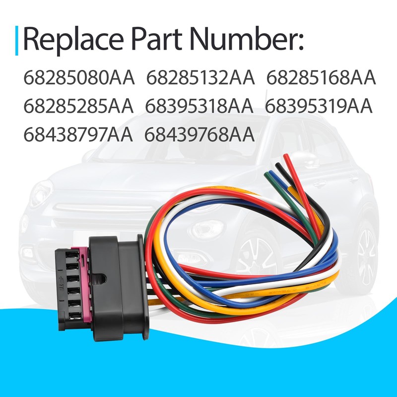 Tail Lights Connector Pigtail Plug Wire Harness Compatible with Fiat