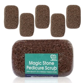 Hartfelt Magic Pumice Stone for Feet Callus Removal | Easy to Use Foot Scrubbing Stone for Removing Dead Skin from Heels, Toes, and Feet | Chemical-Free Foot Exfoliator - Pedicure Essential | 6 Count