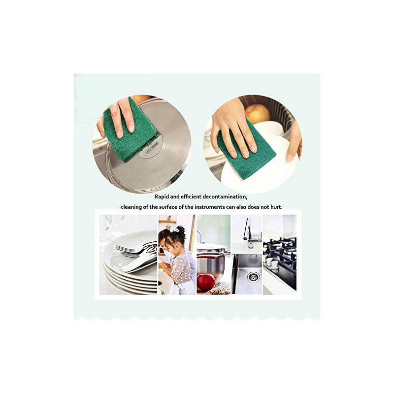 SUPERTOOL Scouring Pad, Heavy Duty Scrub Sponge Multi-Purpose Sponge Scourers