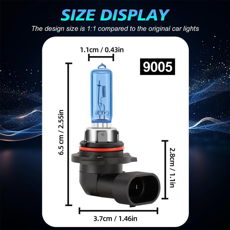 KINGSOFE Fit for Subaru Forester 2009-2018 High Performance Halogen Headlight