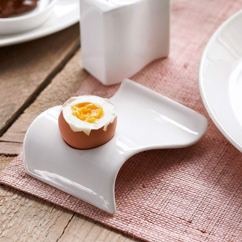 Villeroy und Boch NewWave Eierbecher, Eierständer mit passgenauer Einbuchtung, Premium