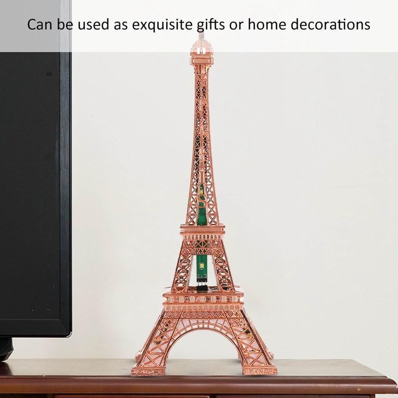 Qiilu Eiffel Tower Lamp Sparkling Tower Tower Led Light Luminous