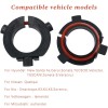 Unbranded 2pcs H7 LED Headlight Bulb Adapter Base Retainer Clip