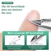 Anseom Nail Clippers for Toenails Professional Set, Nail Scissors for
