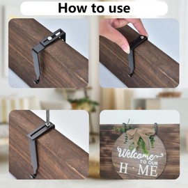 6PCS Adjustable Cubicle Hangers Metal Cubicle Wall Hooks Universal Partition Hanger Set Black Over Cubicle Hooks Cubicle Accessories to Fit 1 3/8 Inch to 3 1/2 Inch Thick Panels