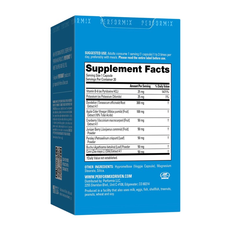 PERFORMIX SST Support Define Non-Simulant Diuretic - 60 Veggie Capsules