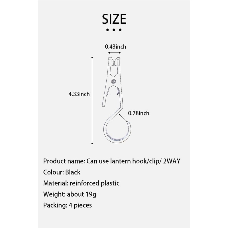 OMUKY Light Hook Multifunctional Tent Canopy Clip Outdoor Camping Equipment