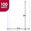 Mead Composition Notebook, Wide Ruled Paper, 7-1/2" x 9-3/4", 100