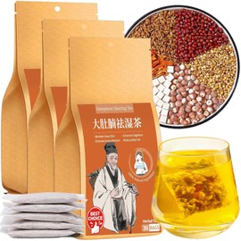 Baihuatang Red bean Coix Seed tea Herbal Tea with Coix Seed, Red Bean & Gorgon - Natural Blend for Dampness Relief Vegan 90 Tea Bags | Chinese Herbs Formula with Poria, Barley & Job’s Tears 祛湿茶