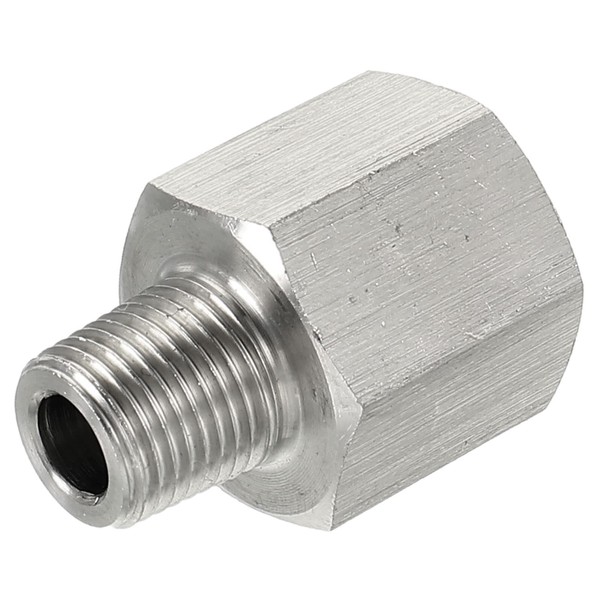 sourcing map Hexagonal Reducing Socket, 1/8 PT Male to 1/4