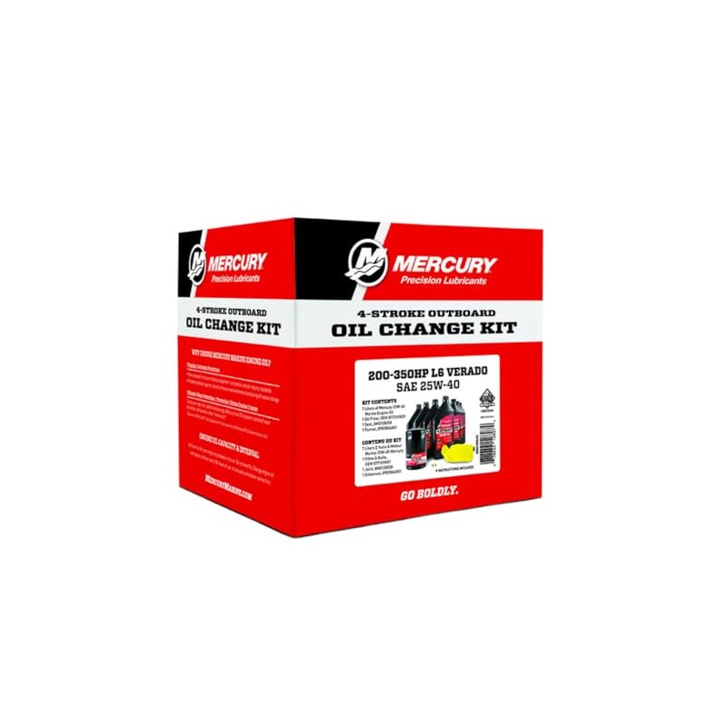 Mercury 200-400HP L6 Verado Oil Change Kit 8M0188359