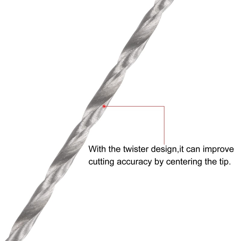 sourcing map 5 Pcs 1.3mm Mini Micro Twist Drill Bits,