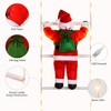 Climbing Santa Claus Christmas Decoration with Warm LED Lights &