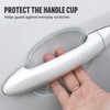 8-Piece Transparent Car Door Handle Scratch Protection Film Set