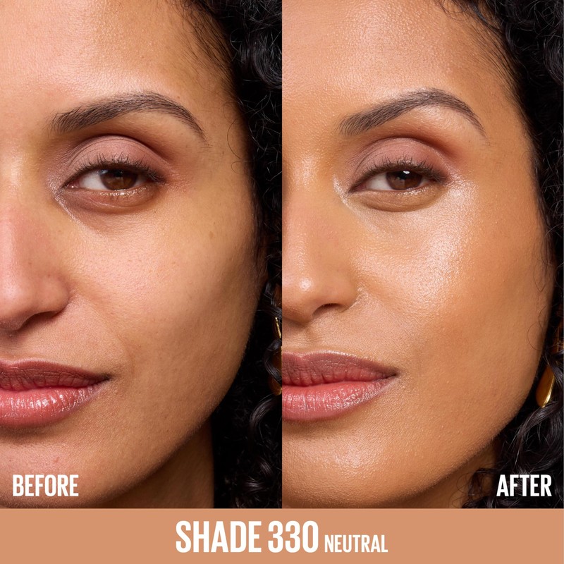 Maybelline Lifter Plump & Glow Foundation, Liquid Foundation with 2%