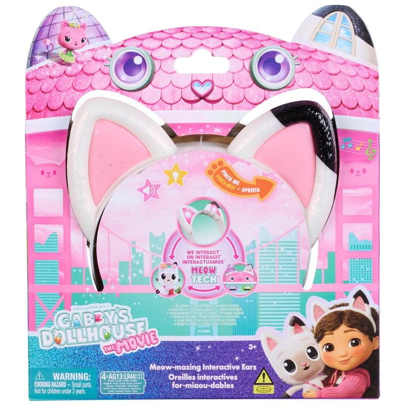 Gabby's Dollhouse Role-Play 6074336 Movie Musical Ears, Multicoloured,