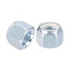 sourcing map 15Pcs 3/4"-16 Nylon Insert Hex Lock Nuts, Carbon