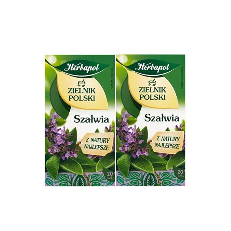 Herbapol Sage Leaf Tea SZALWIA - 20 Tea bags (1.2g)